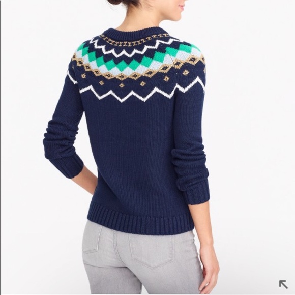 NWT J.Crew Fair Isle Sweater - Picture 2 of 4
